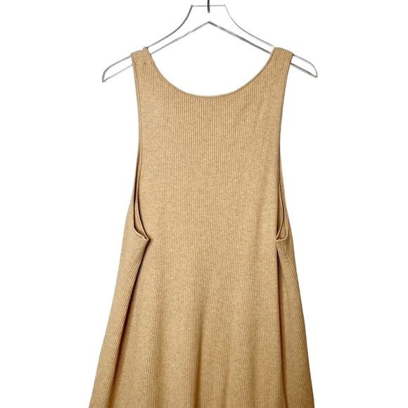 J. Crew Tan Ribbed Knit Women’s Tank Swing Sweater Dress Sz 2X - Picture 9 of 9